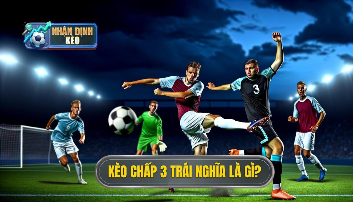 Kèo chấp 3 trái là gì_