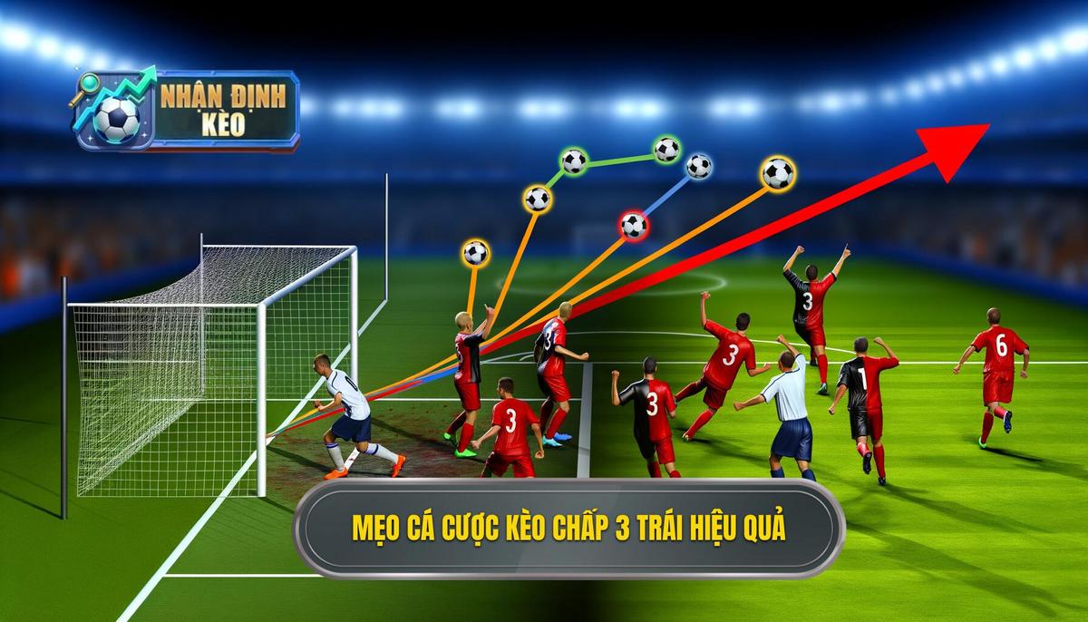 Mẹo cá cược kèo chấp 3 trái hiệu quả