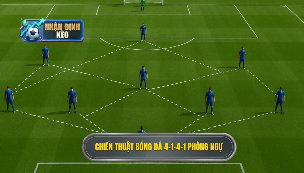 Chiến thuật bóng đá 4-1-4-1 phòng ngự